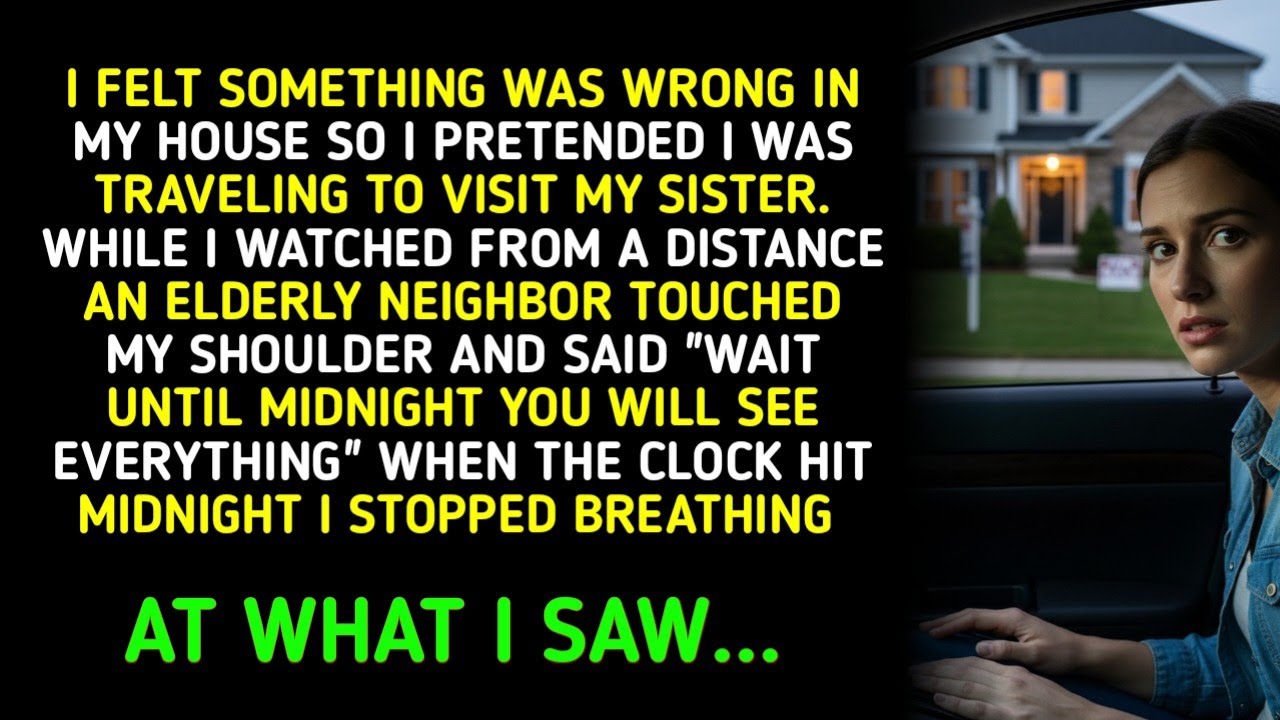 I FELT SOMETHING WAS WRONG IN MY HOUSE SO I PRETENDED I WAS TRAVELING TO VISIT MY SISTER. WHILE...