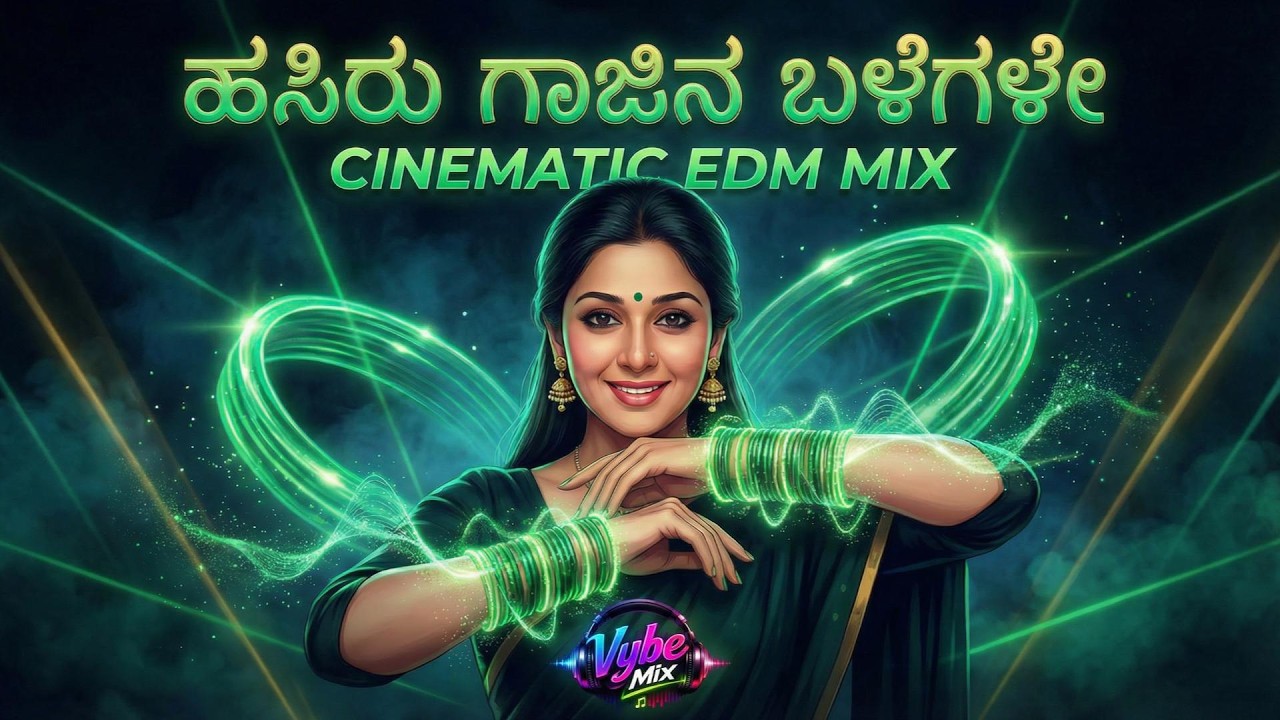 Hasiru Gaajina Balegale (Cinematic EDM Mix) - Avane Nanna Ganda | Kannada Classic Remix | Vybe Mix
