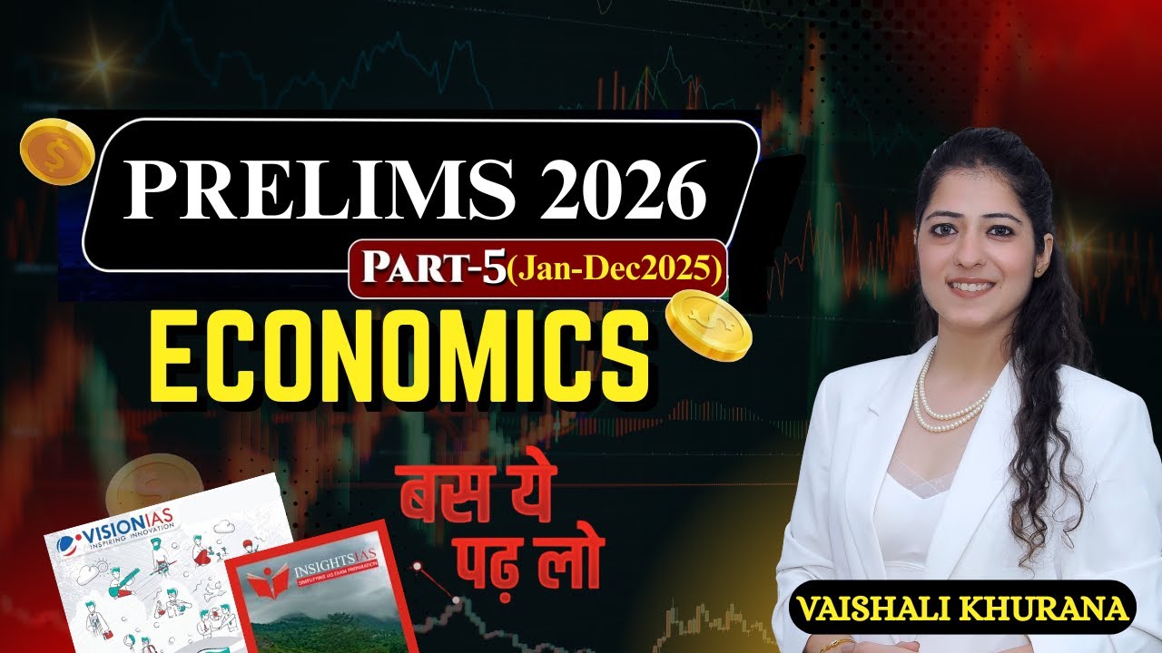 Economics Full Year Current Affairs (Jan–Dec 2025) | UPSC Prelims 2026 | MCQ Revision