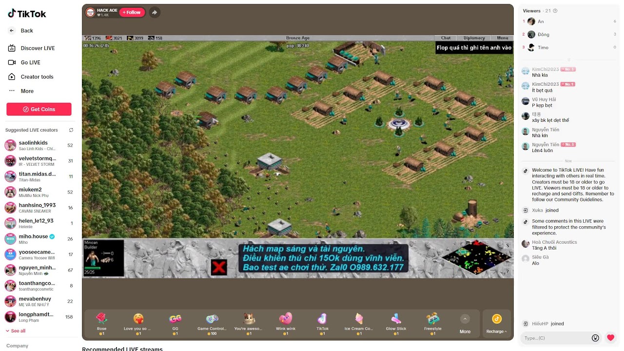 🔥 TRỰC TIẾP AOE: kèo Vanelove (RANDOM) - 22/02/2026