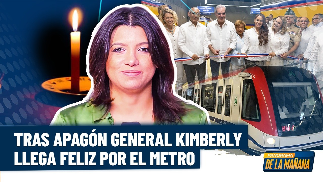 El apagón no apaga la fiesta de Lo Alcarrizos: Kimberly Taveras llega feliz por línea 2c del Metro