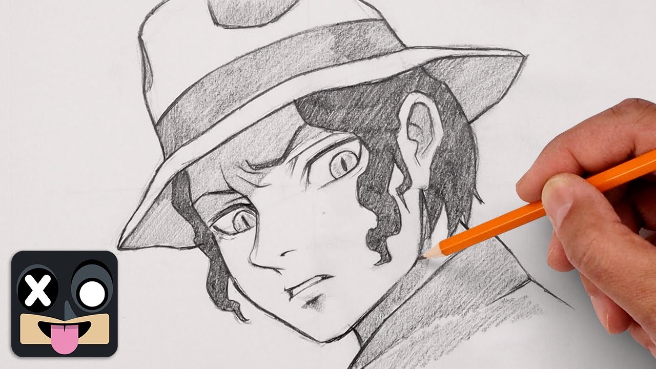 How To Draw Anime | Muzan Kibutsuji | Demon Slayer Step by Step Sketch Tutorial