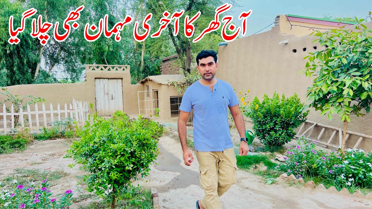Aj ghar ka Akhri Mahman bhi chala geya | Village life in Pakistan | Village mud house living 