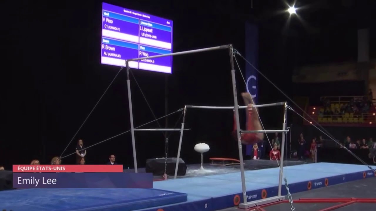 Emily Lee USA Bars International Gymnix Team/AA 2020
