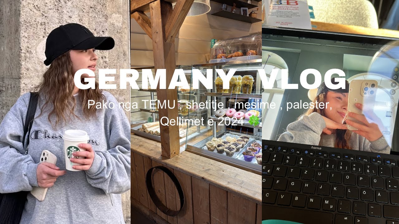 Pako nga TEMU | jeta ne Gjermani☁️🧚🏻‍♀️,studim te Starbucks🧋,xhiro me gocat | video by paola