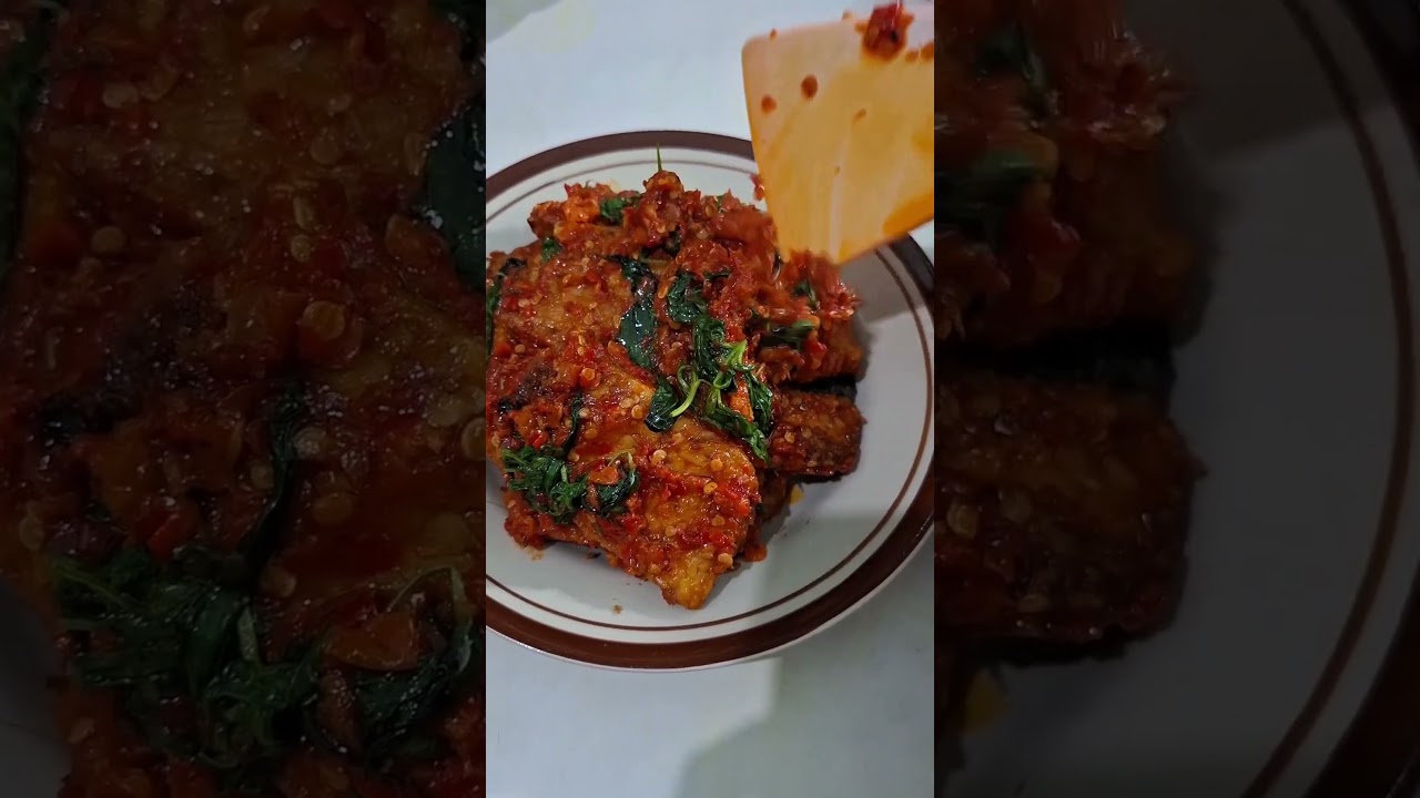 Menu tempe terong balado  #masakanrumahanseharihari