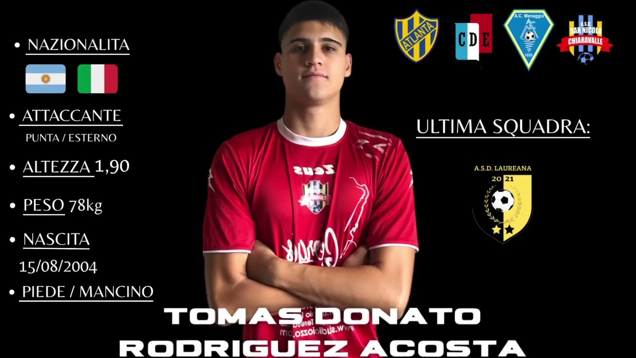 TOMAS RODR&Iacute;GUEZ ACOSTA - STAGIONE 24/25 PROMOZIONE