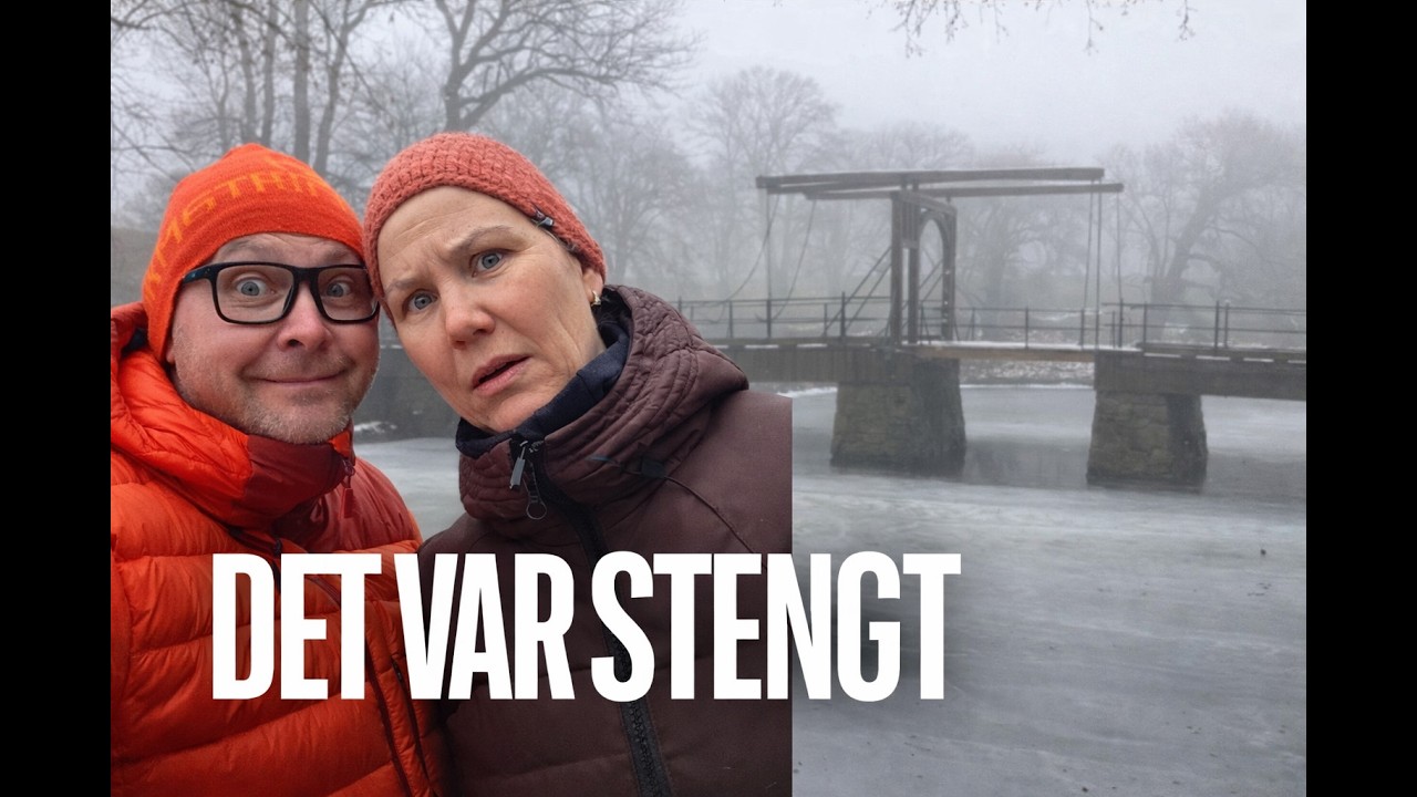 Første vintertur med bobil... og det var stengt