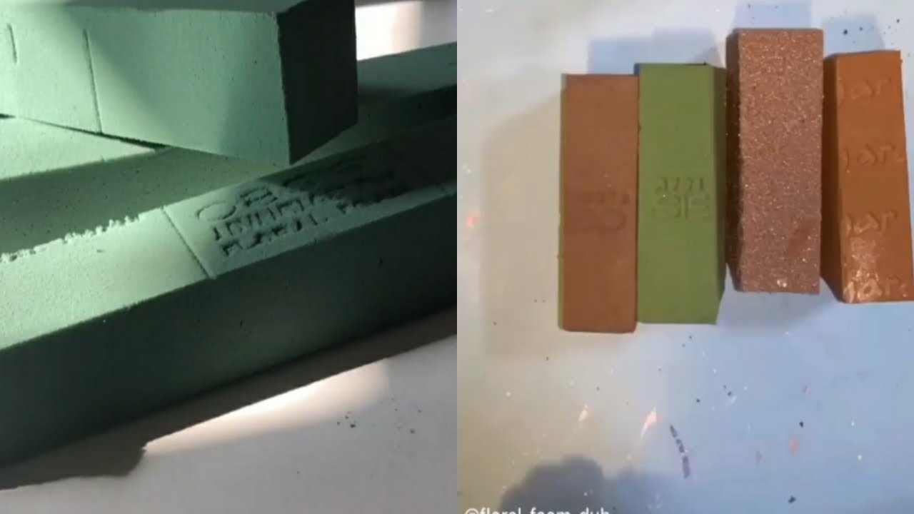 Satisfying Floral Foam Compilation|Plain Foams|No Talking|Relaxing ASMR Video #1