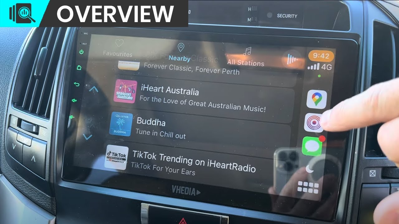 Использование приложения &laquo;Радио AM FM DAB&raquo; в CarPlay и Android Auto &mdash; головное устройство Vhedia
