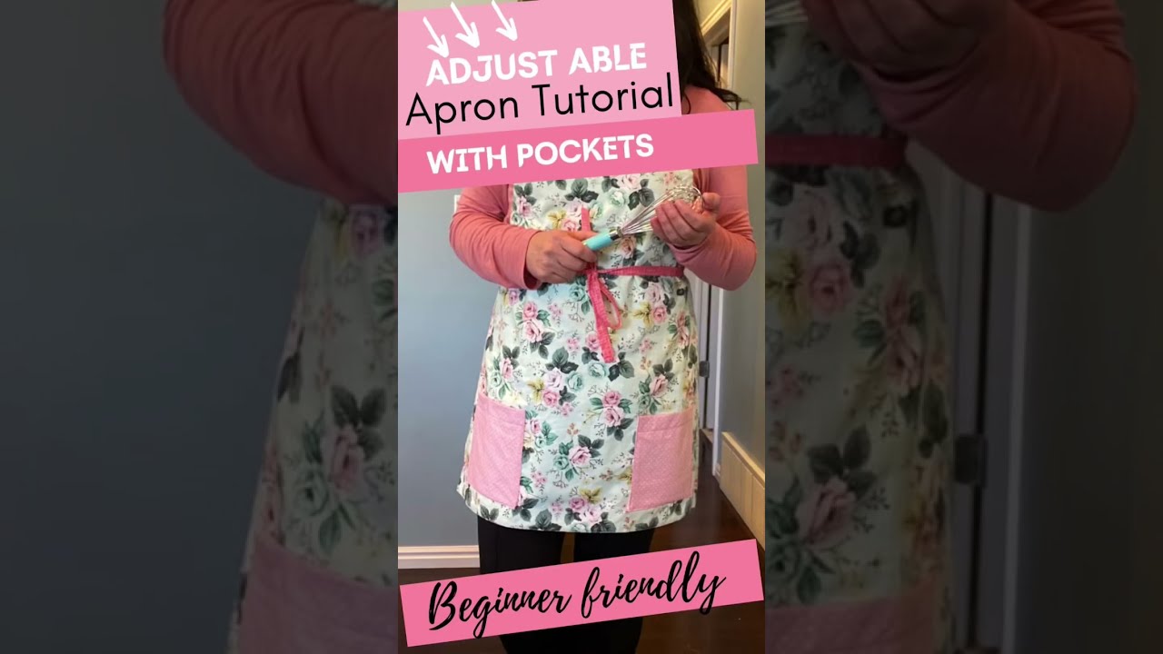 DIY, ADJUSTABLE APRON WITH POCKETS