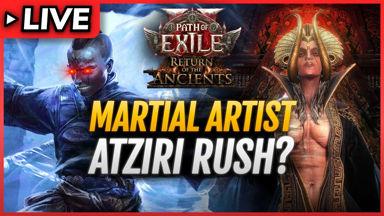 POE 2 0.5🔴ATZIRI GOOD? FULL SCREEN SPINNER Martial Artist Build - Whirling Monk🔴Path of Exile 2