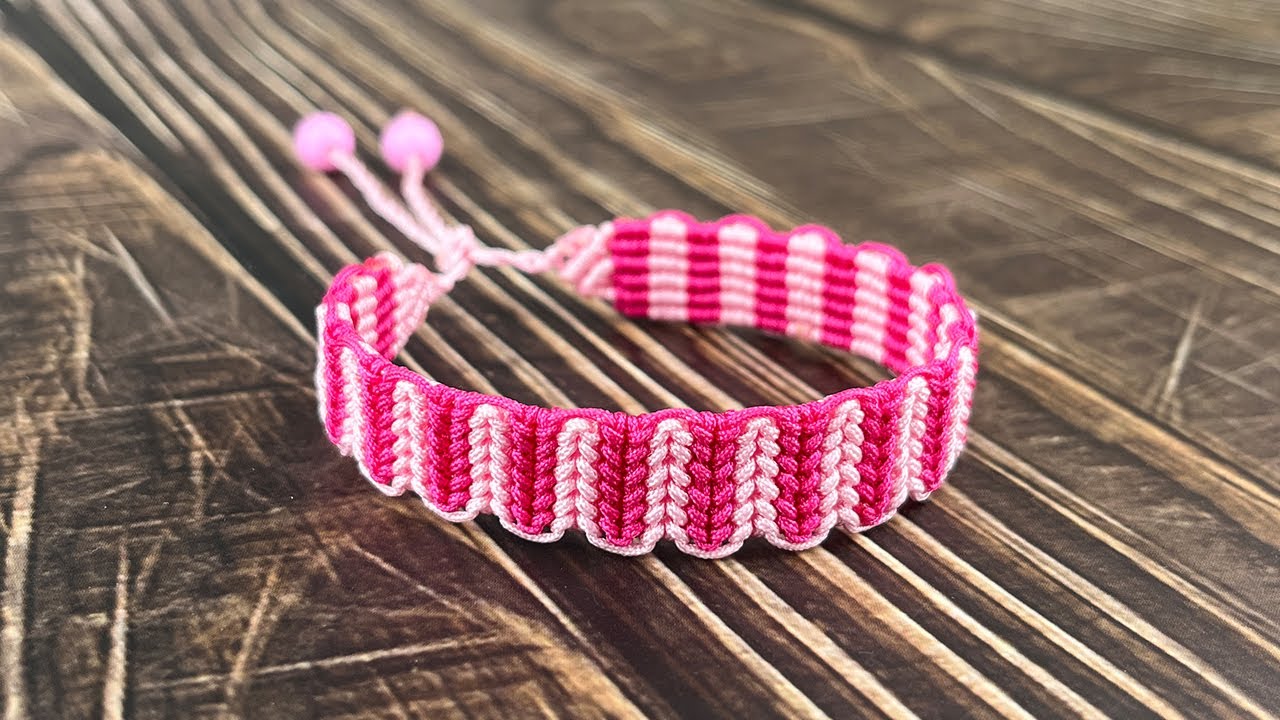 2 Colors Friendship Bracelets Step by Step Tutorial | Easy Macrame Bracelet Tutorial for Beginner