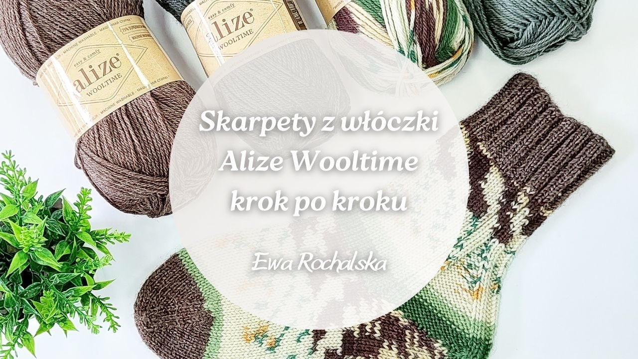 Proste skarpety z włóczki Alize Wooltime 🧦 | Tutorial krok po kroku