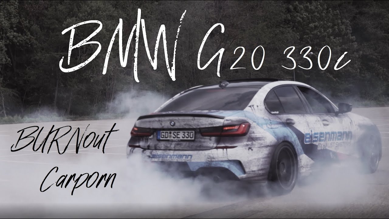 Burnout BMW G20 330i drifting Carporn 4K / Eisenmann / YIDO Performance / Crcarwrapping