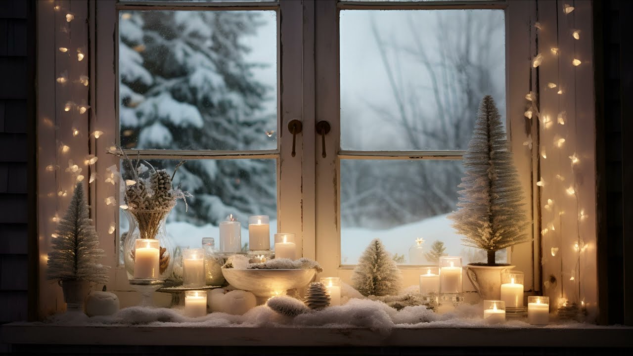 Cottage Window | Winter Art For Your TV