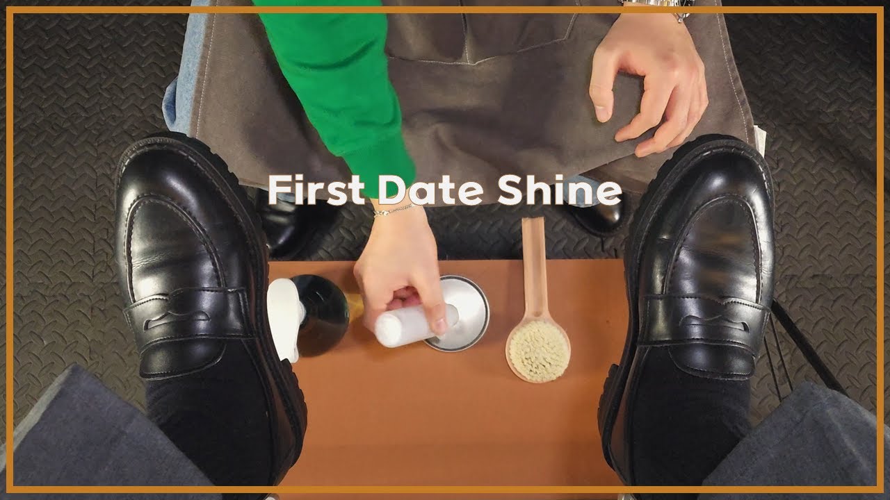 First Date Penny Loafers: Gentle Shoe Shine ASMR with Subtle Glow & Crease Stone 페니로퍼 구두닦이ASMR!