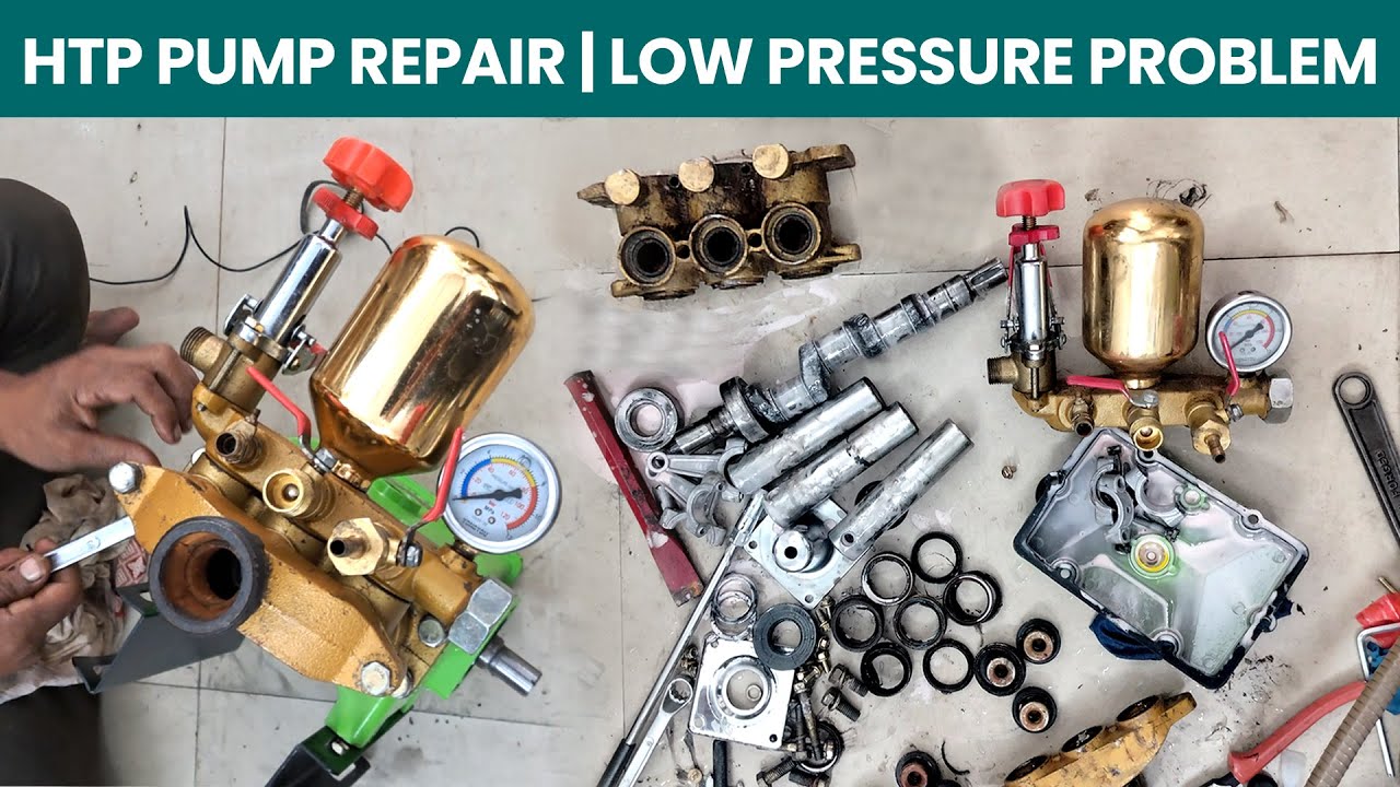 HTP Pump Low Pressure | HTP Pump Oil Change, Pressure Valve | HTP Pump Repair | HTP Pump