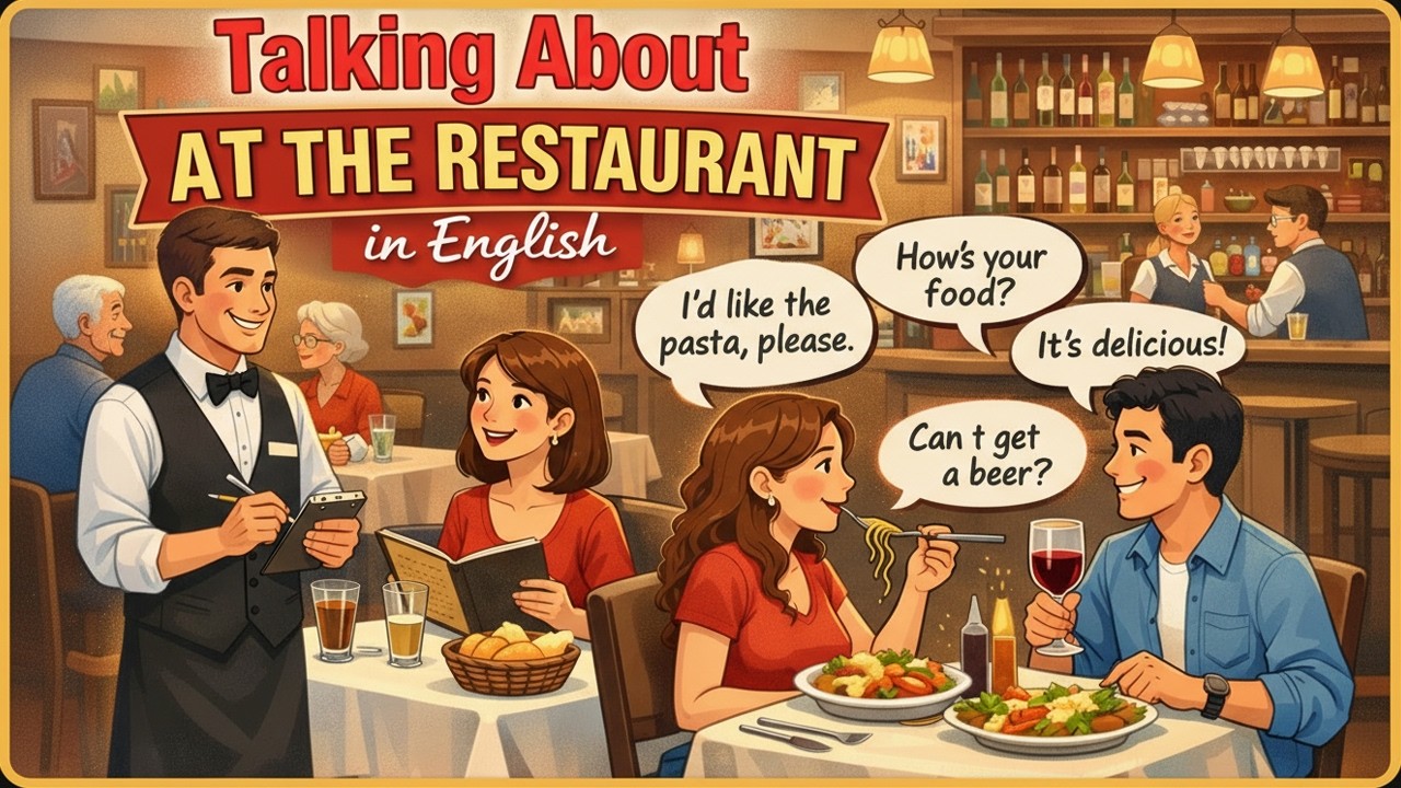 English Conversation Practice: At the Restaurant | Speak Naturally | Easy English Podcast