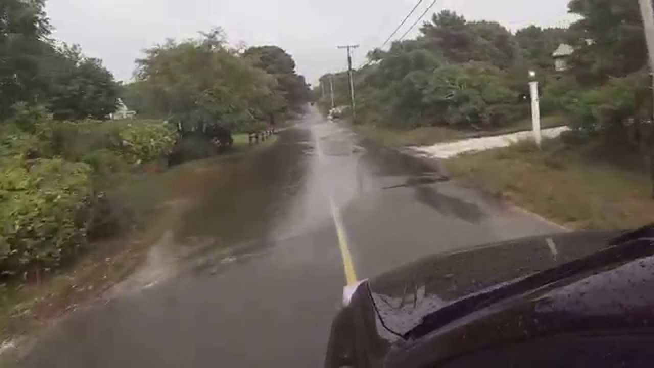 Driving through large lakes (puddles)