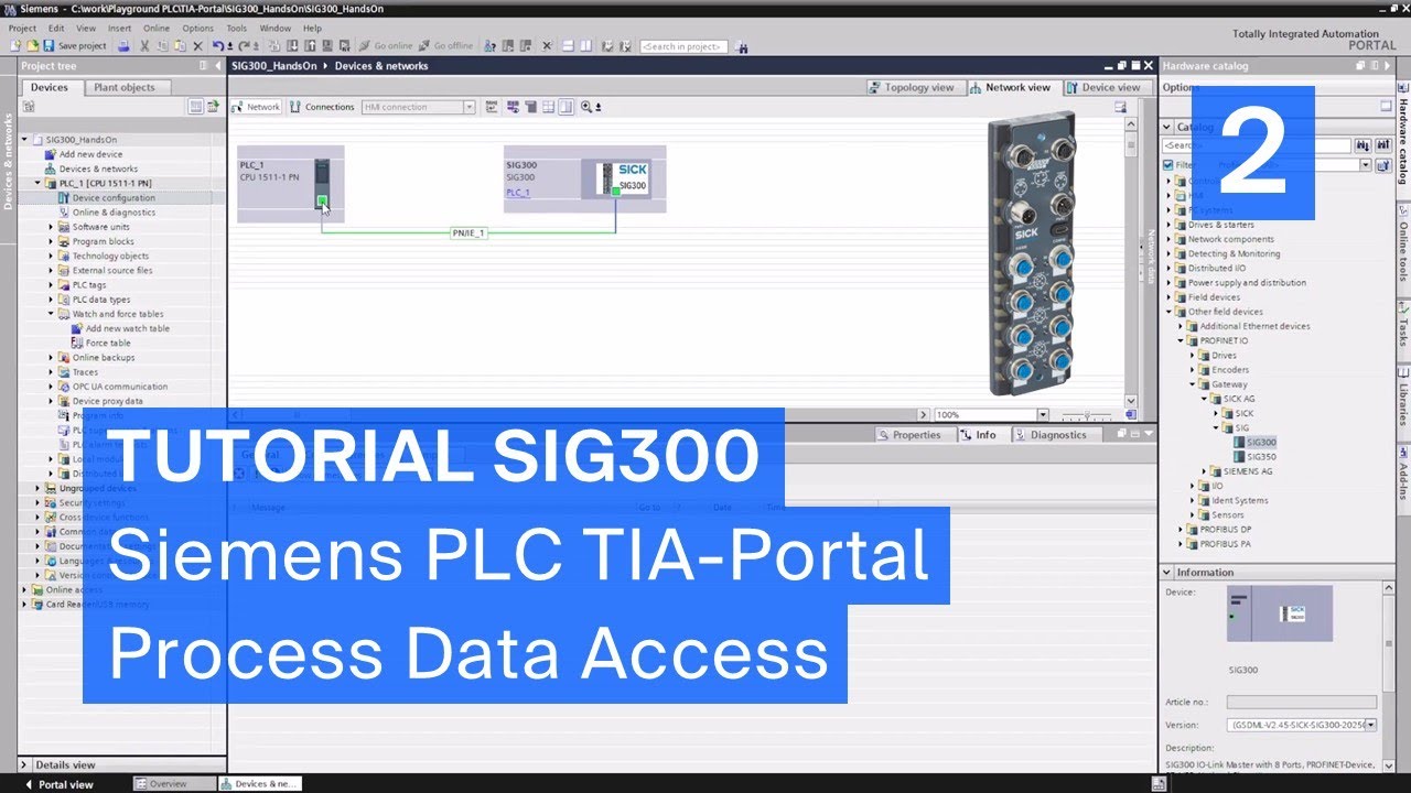 Tutorial SIG300 &ndash; Siemens TIA-Portal Integration (2/3) &ndash; Process Data Access