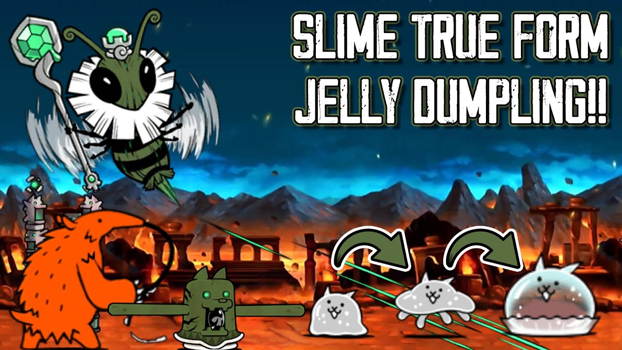 The Battle Cats - Unlocking Slime True Form Jelly Dumpling! (The Eldest Queen)