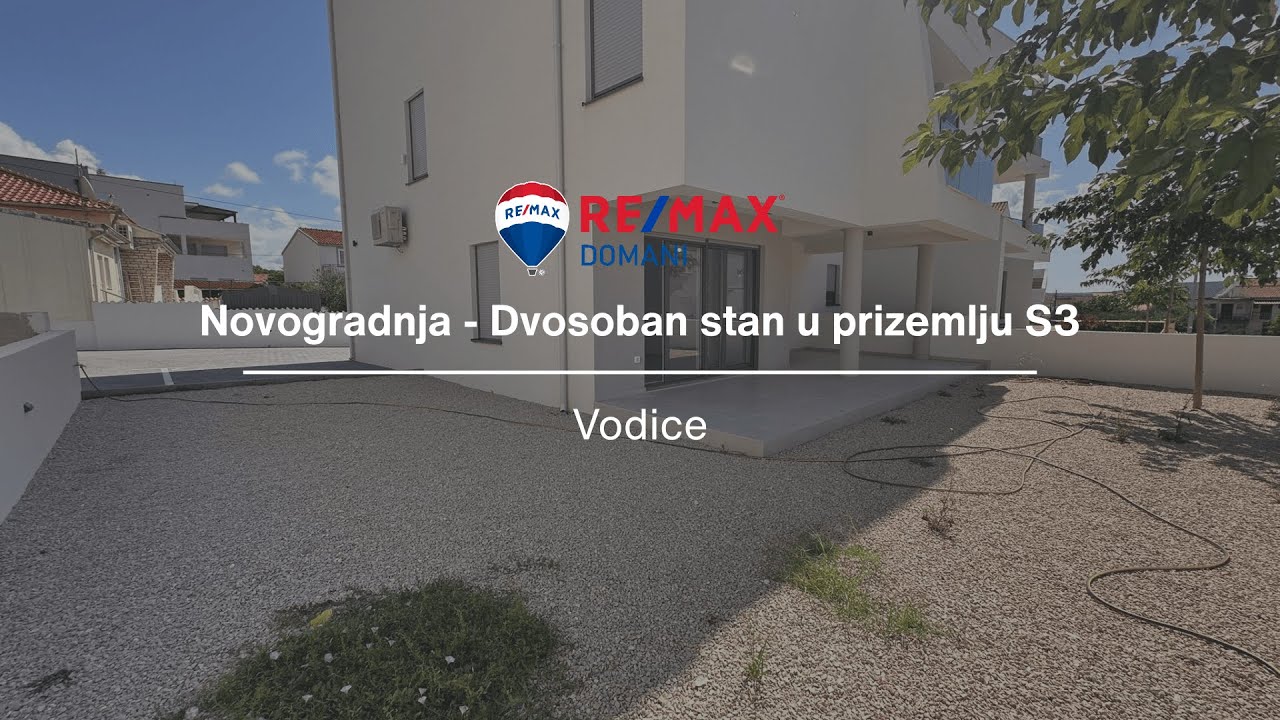 NOVOGRADNJA - dvosoban stan u prizemlju S3 - VODICE