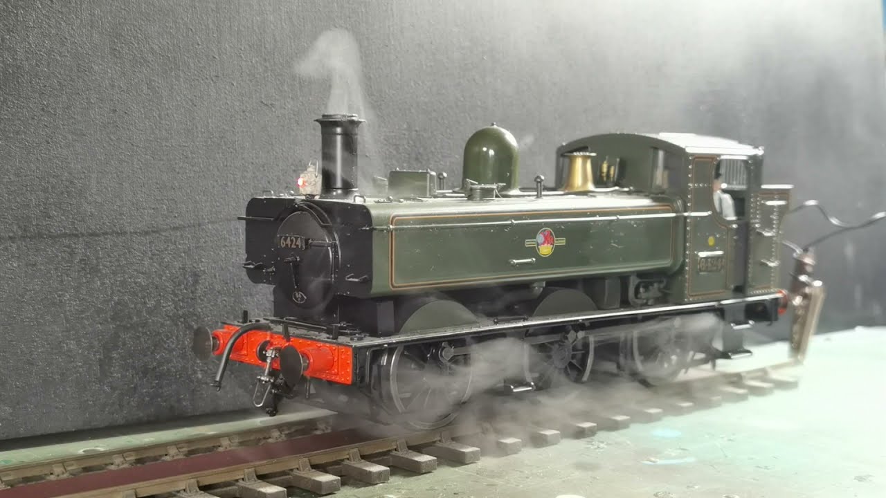 O gauge dapol pannier tank with trs trains smoke and drains