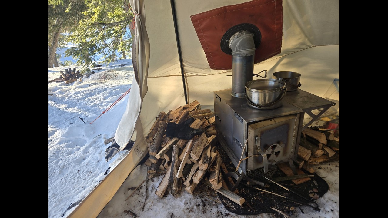 Titanium Vs Stainless Steel Portable Wood Stoves | Winter Camping Hot Tenting