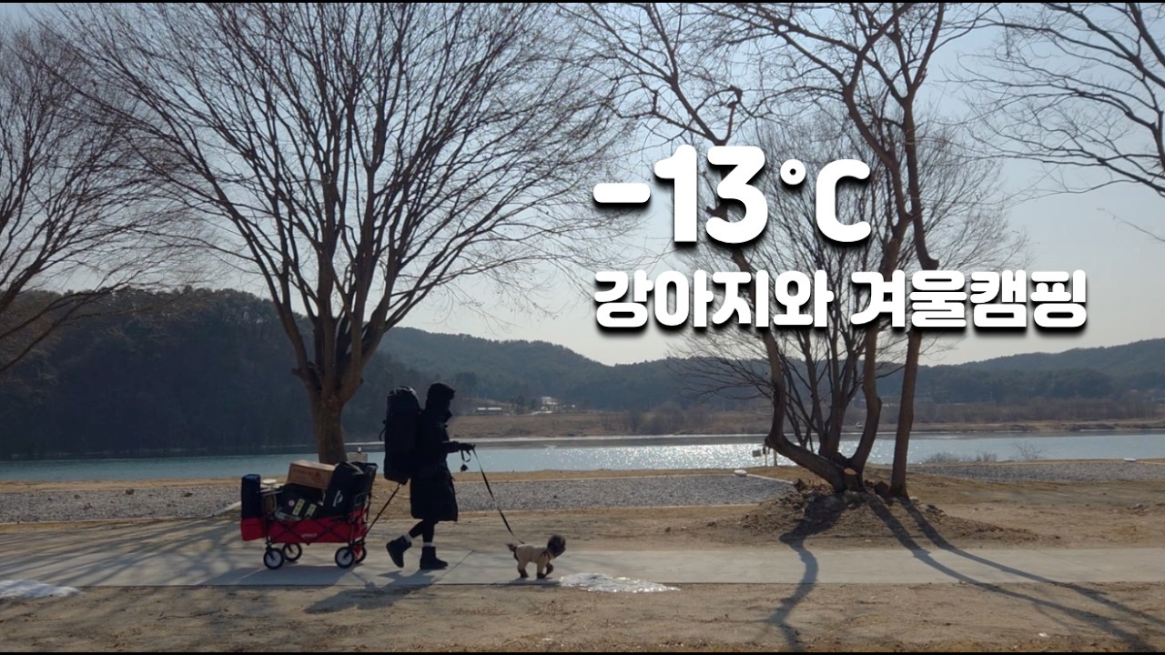 영하 -13도 겨울캠핑 ❄ 강아지와 2박 3일