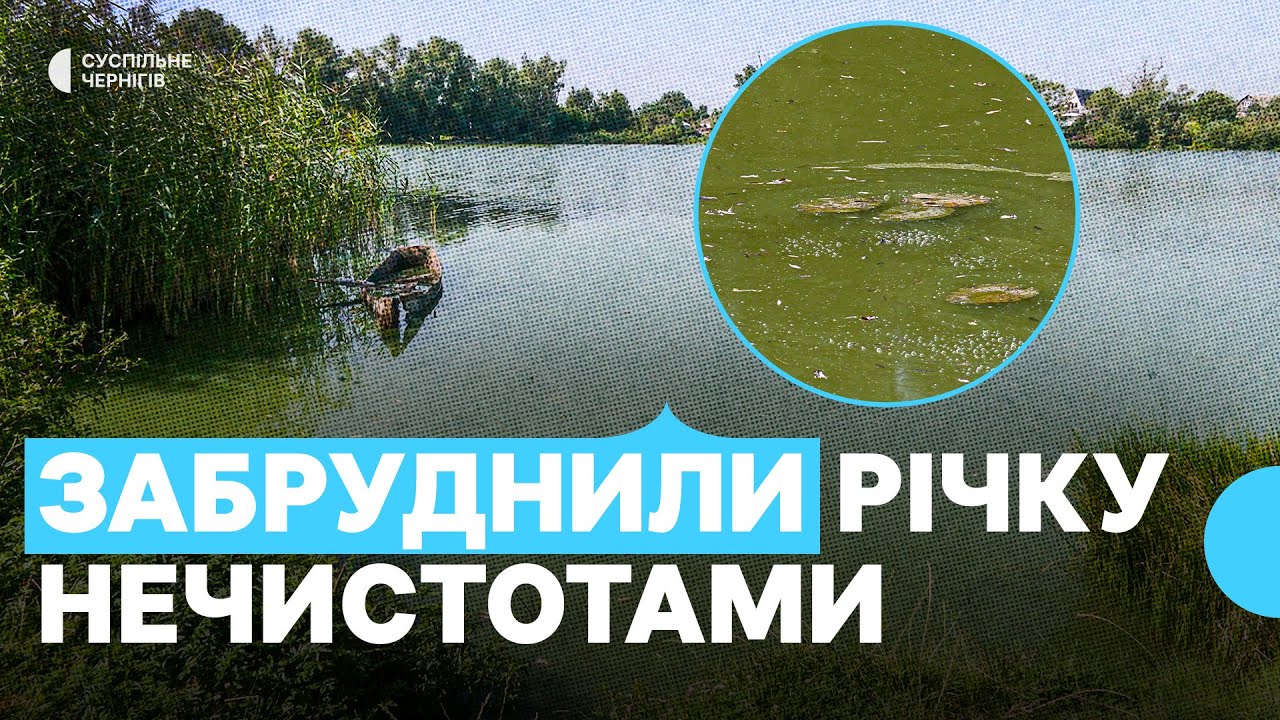 У Борзні на Чернігівщині місцеві забруднили річку нечистотами