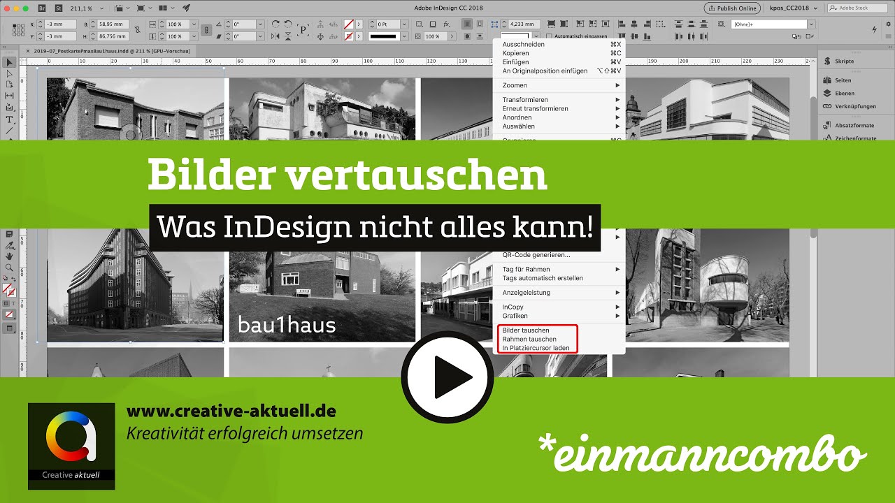 Bilder ganz einfach vertauschen in InDesign