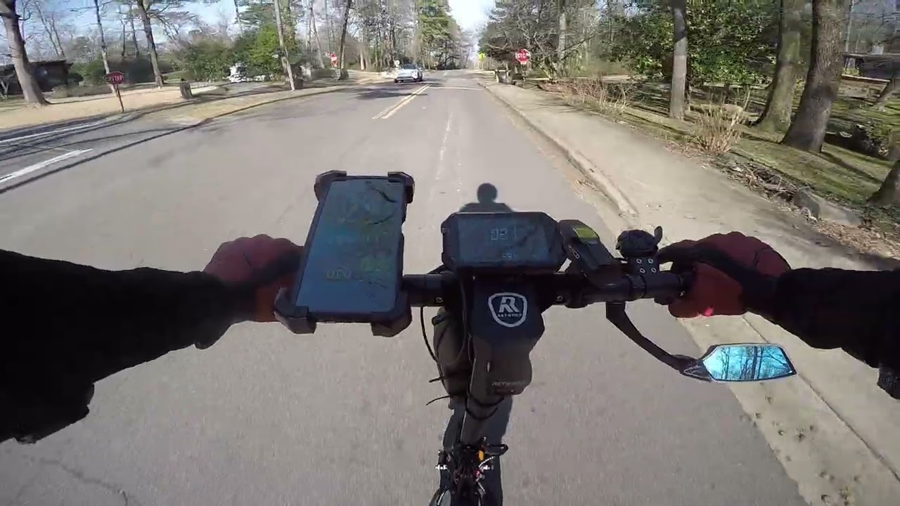 Couple minutes stuck behind a Honda then blast off!