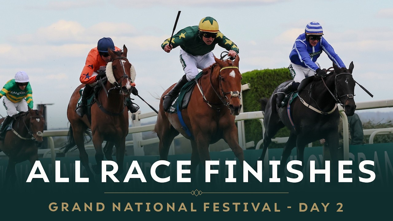 Все финиши гонок со второго дня фестиваля Randox Grand National.