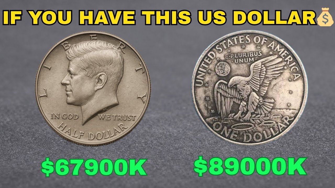 Top 5 Most Valuable Half Dollar and One Dollar Coins Worth Shocking Money