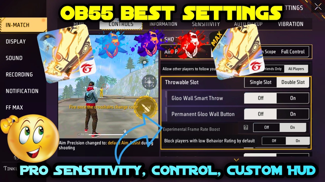Free Fire Control Setting After OB55 Update Full Details | Free Fire Setting 2026