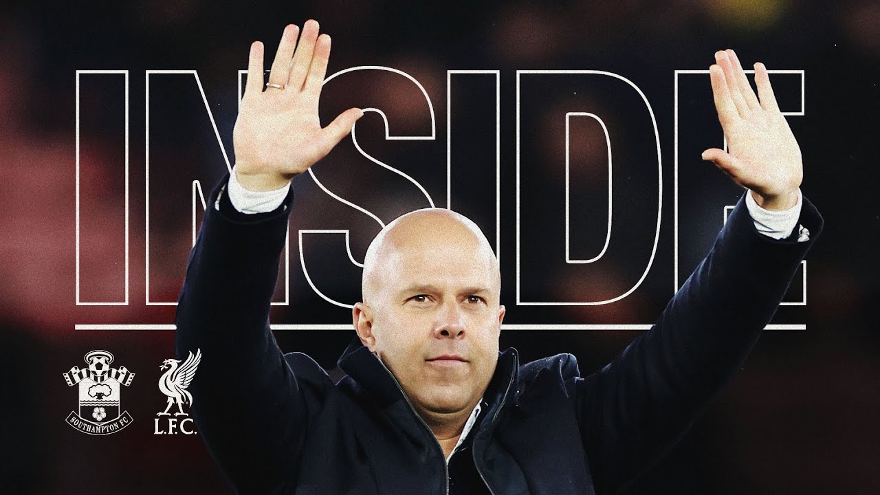 INSIDE: BRILLIANT away end scenes! Southampton 2-3 Liverpool