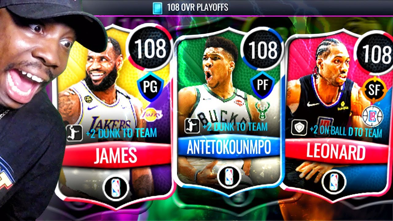 PULLING 108 OVR PLAYOFFS MASTER In PACK OPENING! NBA Live Mobile 20 Season 4 Gameplay Ep. 84
