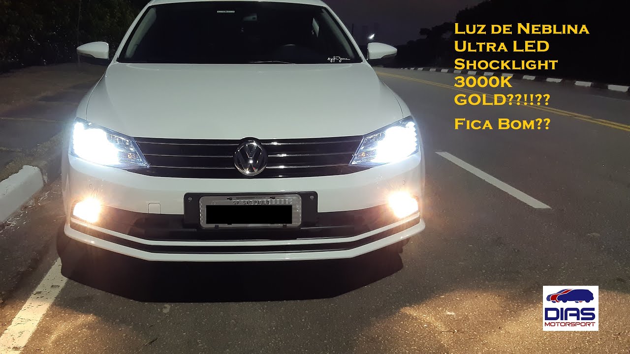 Ultra LED Shocklight H8 3000k GOLD Farol de milha/neblina Jetta tsi 211cv!