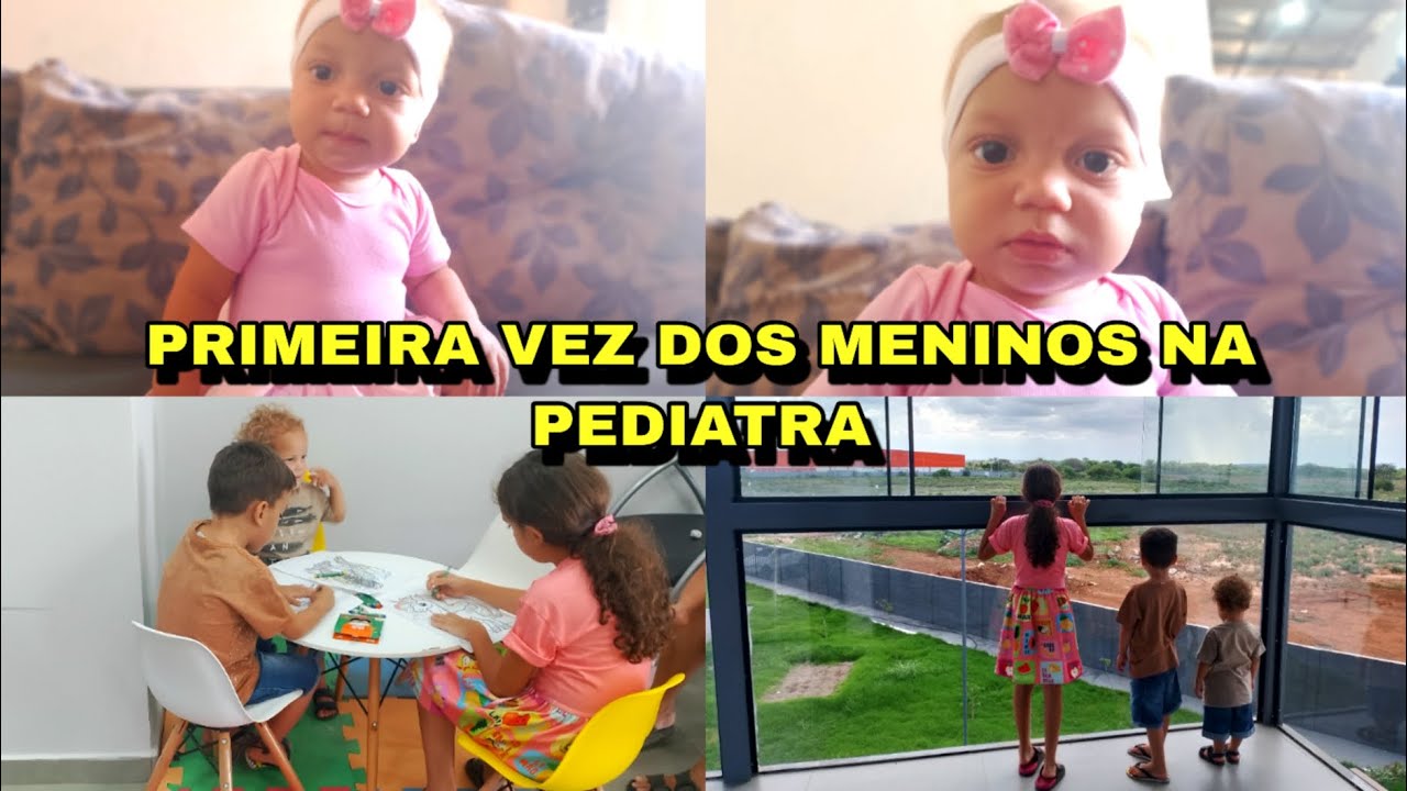 PRIMEIRA VEZ DOS MENINOS NA PEDIATRA 😍😍