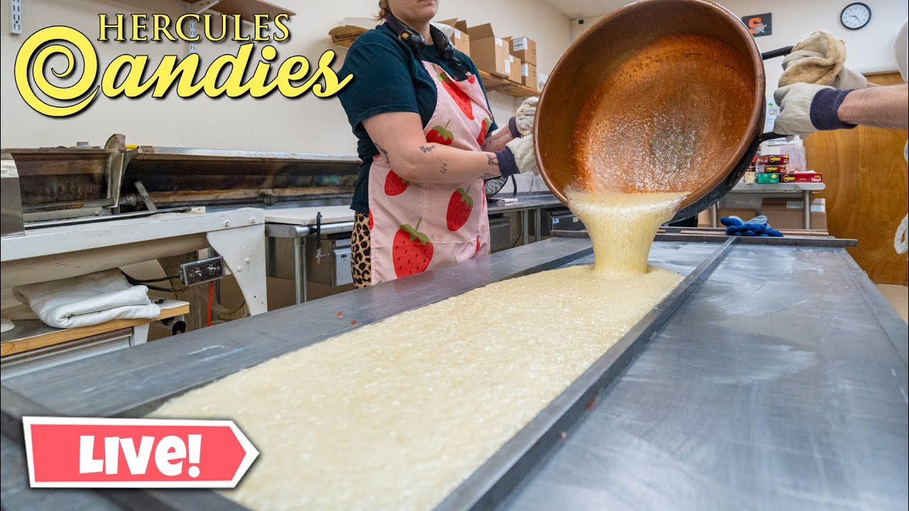 Making Our Family Secret Ribbon Candy Recipe LIVE!