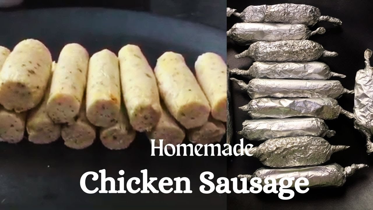 घर पर बनाये चिकन सॉसेज, एक दम मार्किट जैसी शेप और बेहतरीन टास्ते | Homemade Chicken Sausages Recipe