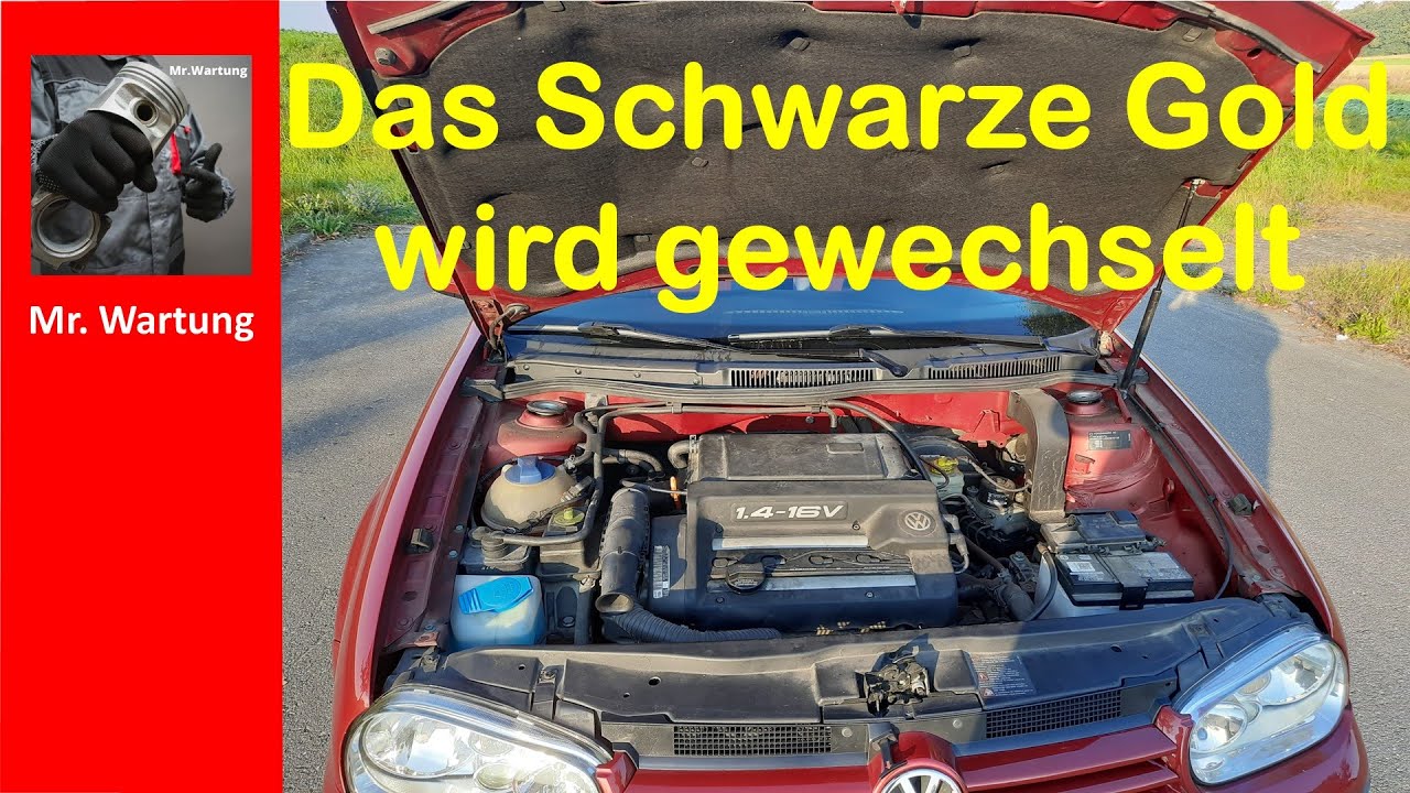 VW Golf 4 1.4 Ölwechsel mit Ölfilter und Ceratec Liqui Moly - Inspektion Teil 2 - Mr. Wartung