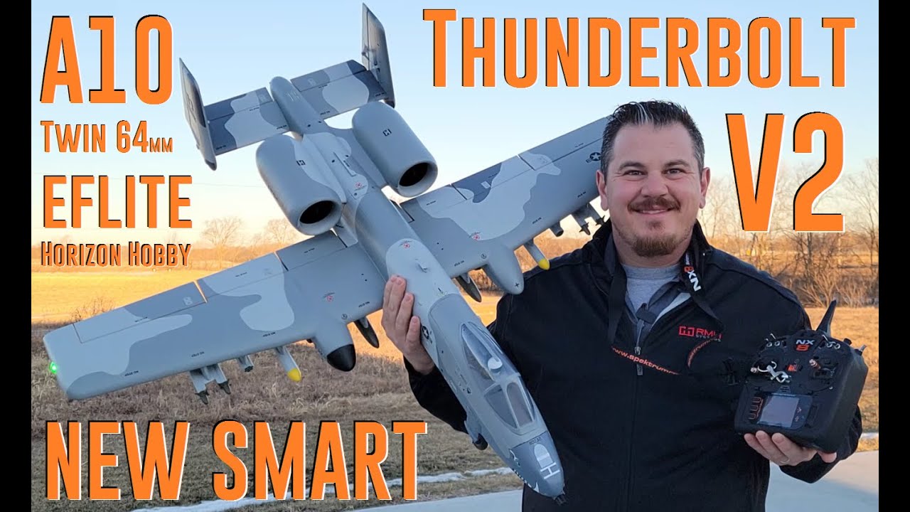 Eflite - A-10 Thunderbolt V2 - Twin 64mm - Unbox, Build, Radio Setup, & Maiden Flights