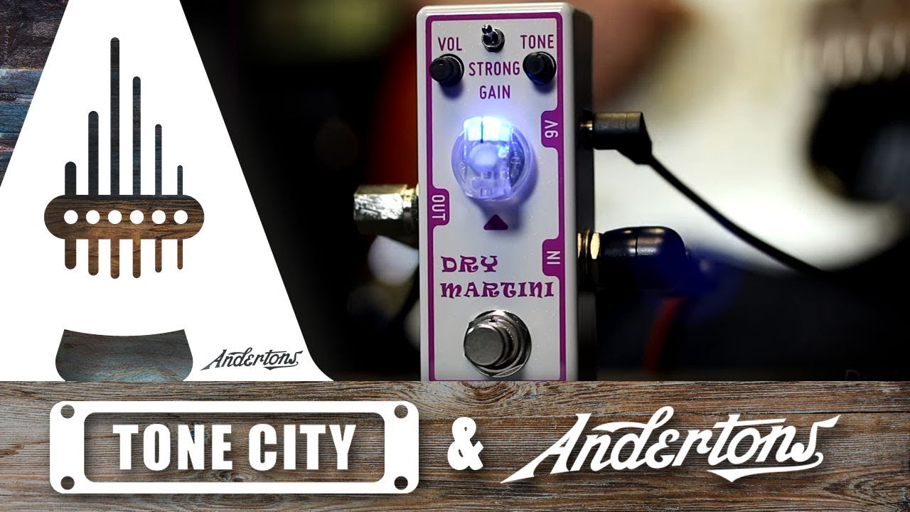 Tone City Dry Martini Overdrive Pedal - Driven Amps Tones at Low Volumes