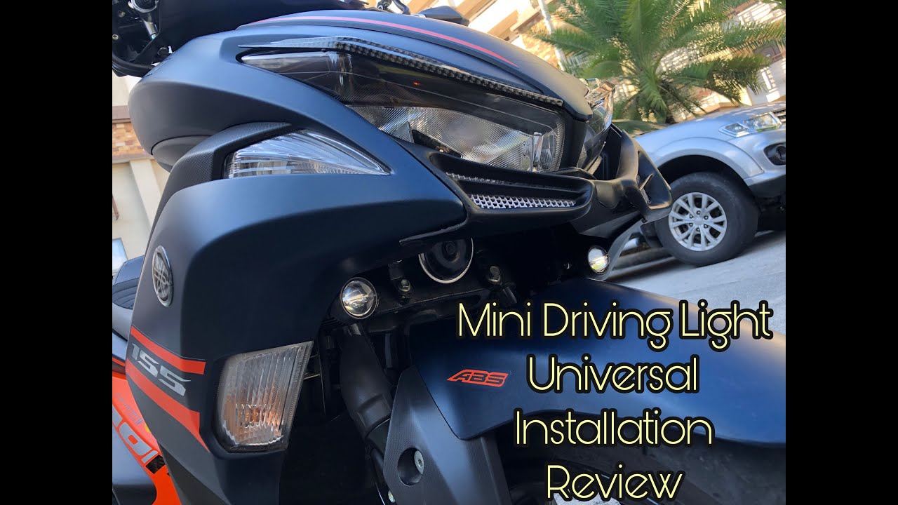 MDS MOTO | UNIVERSAL MINI DRIVING LIGHT INSTALLATION | AES | REVIEW