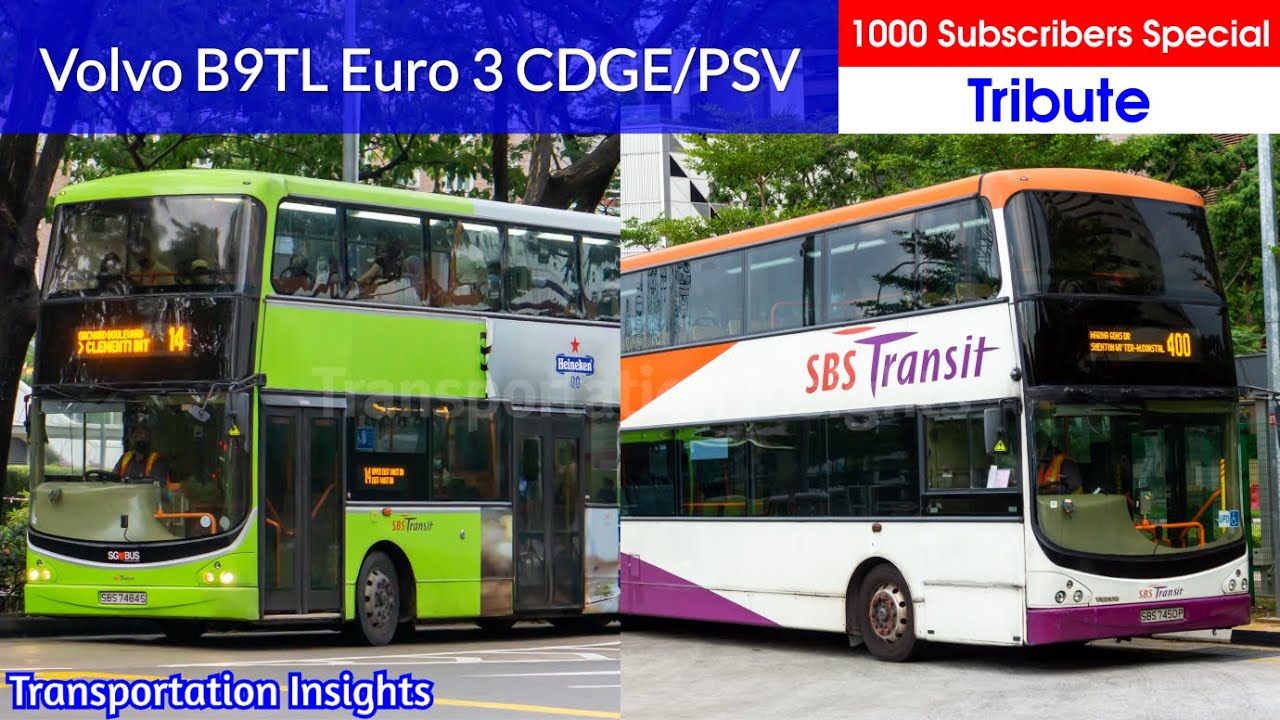[SBST] Tribute / 1000 Subs Special | Volvo B9TL Euro 3 CDGE/PSV