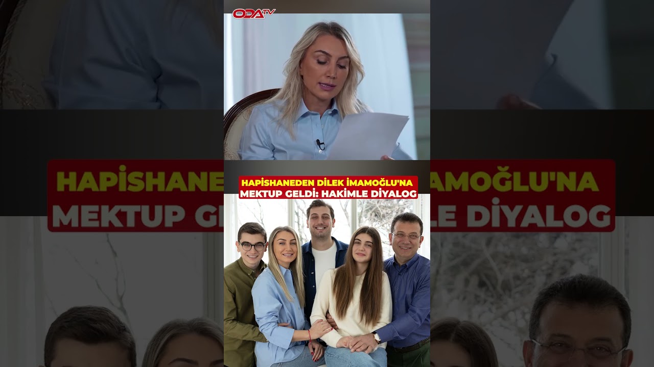 Tutuklu İstanbul Belediye Başkanı Ekrem İmamoğlu, Eşi Dilek İmamoğlu'na hapishaneden mektup g&ouml;nderdi