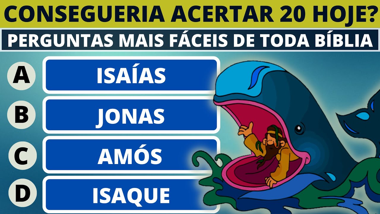 30 PERGUNTAS BÍBLICAS NOVO TESTAMENTO SUPER FÁCEIS SOBRE JESUS - QUIZ BÍBLICO