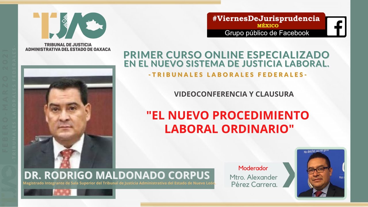 El nuevo procedimiento laboral ordinario - Dr. Rodrigo Maldonado Corpus